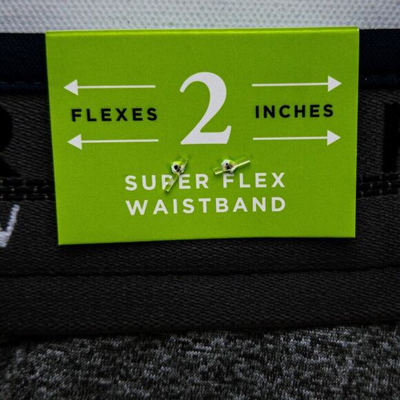 Haggar Chinos Men's 40X30 Pants Blue Stretch Straight Leg Wrinkle Free Polyester - Picture 9 of 13